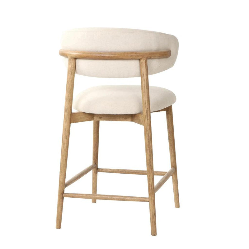 Milo Luxurious Leather Counter Stool-Counter Stools-LH Imports-LOOMLAN