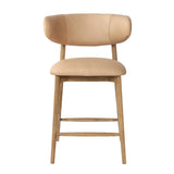 Milo Luxurious Leather Counter Stool-Counter Stools-LH Imports-LOOMLAN