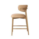 Milo Luxurious Leather Counter Stool-Counter Stools-LH Imports-LOOMLAN