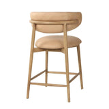 Milo Luxurious Leather Counter Stool-Counter Stools-LH Imports-LOOMLAN