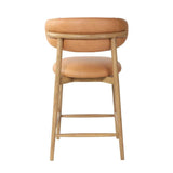 Milo Luxurious Leather Counter Stool-Counter Stools-LH Imports-LOOMLAN