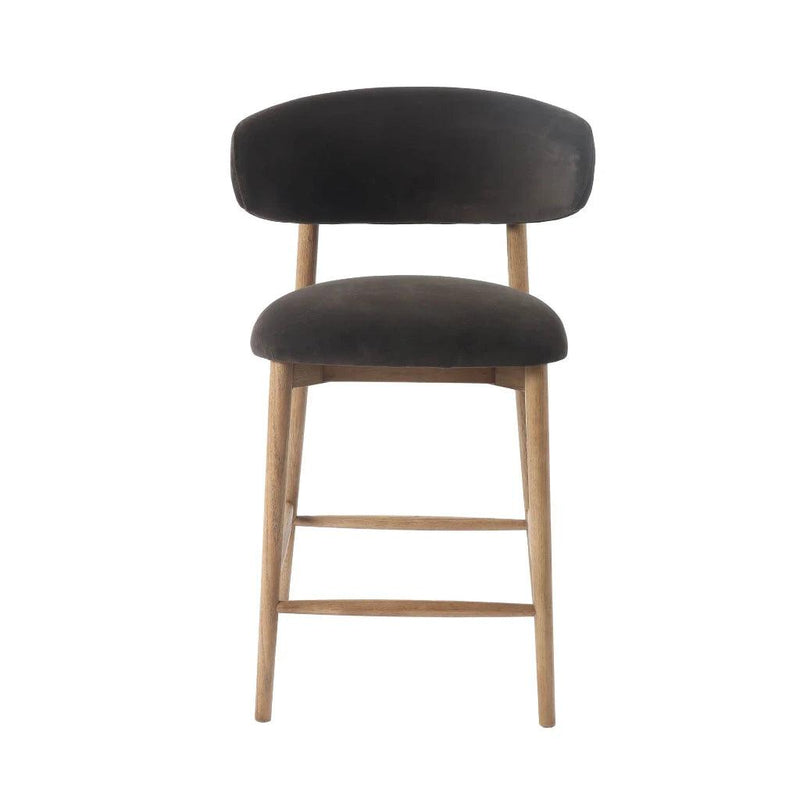 Milo Luxurious Leather Counter Stool-Counter Stools-LH Imports-LOOMLAN