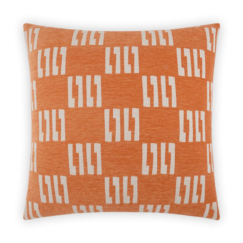 Milo Pillow - Orange-Throw Pillows-D.V. KAP-LOOMLAN