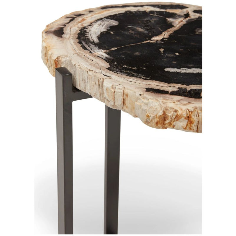 Milo Wooden Geometric End Table-Side Tables-Urbia-LOOMLAN