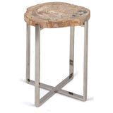 Milo Wooden Geometric End Table-Side Tables-Urbia-Natural Light-LOOMLAN