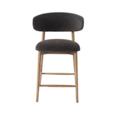 Milo Luxurious Upholstered Leather Counter Stool