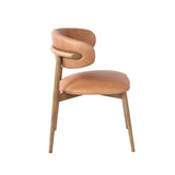 Milo Vintage Leather Upholstered Armless Dining Chair