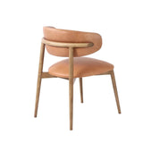 Milo Vintage Leather Upholstered Armless Dining Chair