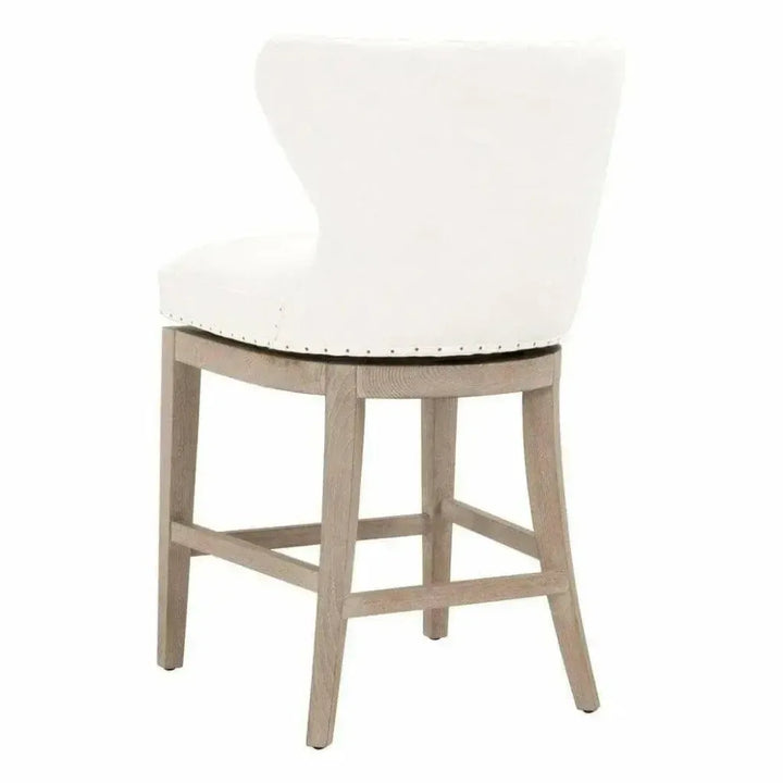 Milton Swivel Counter Stool LiveSmart White - LOOMLAN - Essentials For Living - Counter Stools
