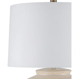 Mimi Ivory Textured Ceramic Table Lamp-Table Lamps-Currey & Co-LOOMLAN