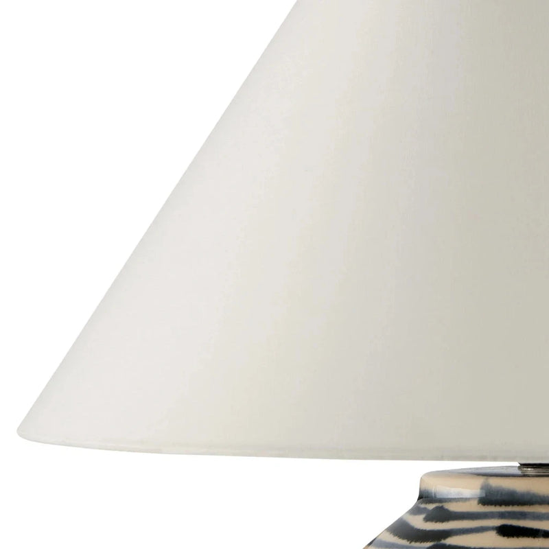 Minnows Blue Modern Ceramic Table Lamp-Table Lamps-Currey & Co-LOOMLAN