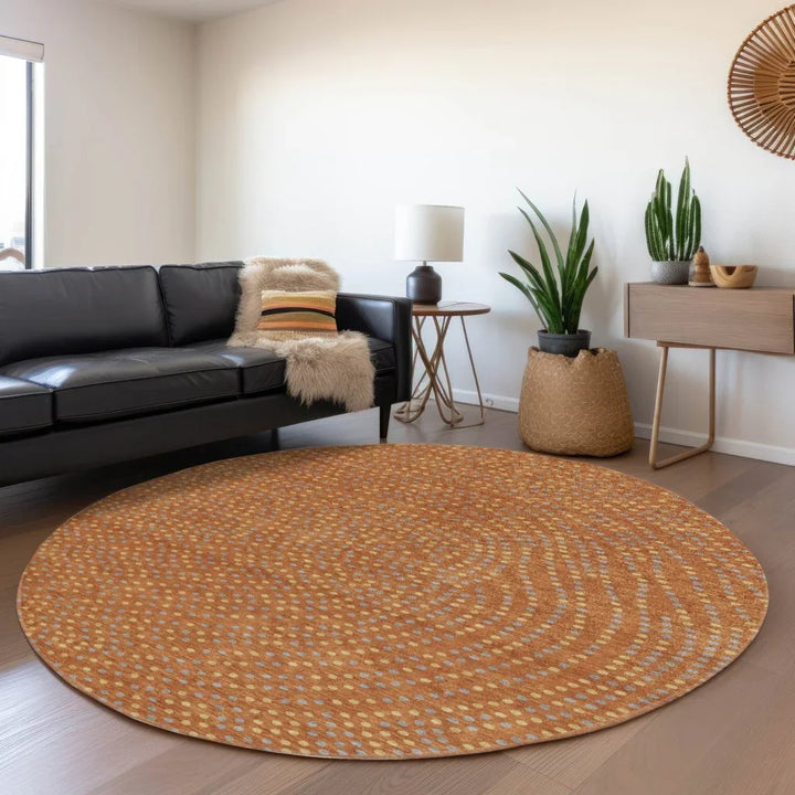 Mirelia Paprika Washable Indoor-Outdoor Rug-Outdoor Rugs-LOOMLAN Rugs-LOOMLAN