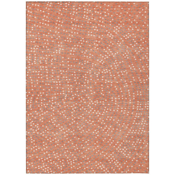 Mirelia Salmon Washable Indoor-Outdoor Rug-Outdoor Rugs-LOOMLAN Rugs-2'6" x 3'10"-LOOMLAN