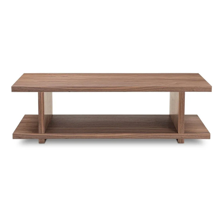 Miri Walnut Veneer Rectangular Coffee Table - LOOMLAN - Moe's Home - Coffee Tables