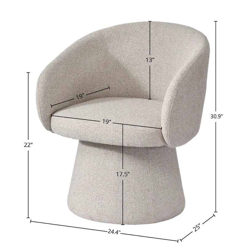 Misha Polyester Upholstered Club Chair