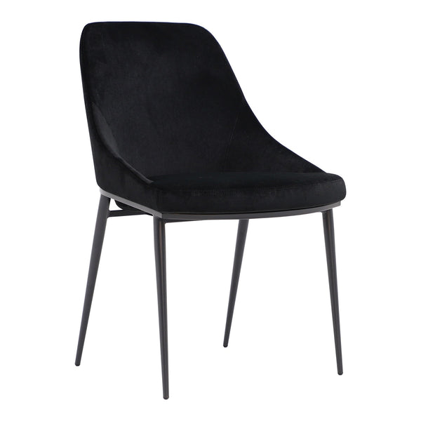  Sedona Black Velvet Dining Chair Moe' Home