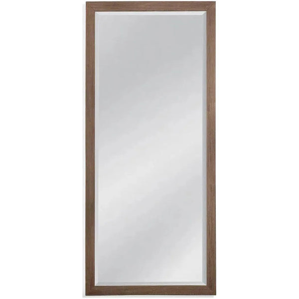 Modern Designed Wooden Frame Floor Mirror-Floor Mirrors-Bassett Mirror-Brown-LOOMLAN