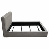 Modern Grey Low Profile Bed Frame-Beds-Diamond Sofa-LOOMLAN