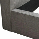 Modern Grey Low Profile Bed Frame-Beds-Diamond Sofa-LOOMLAN