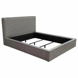 Modern Grey Low Profile Bed Frame-Beds-Diamond Sofa-Eastern King-LOOMLAN