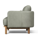 Modern Handmade Nubuck Leather Accent Chair Margot-Accent Chairs-One For Victory-LOOMLAN