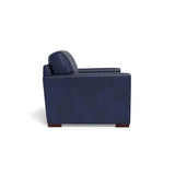 Waverly Modern Leather Loveseat With Track Arms Sofas & Loveseats LOOMLAN By Uptown Sebastian