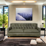 Modern Leather Sofa - 90 Inch Henry Top Grain Leather Couch Sofas & Loveseats LOOMLAN By Uptown Sebastian