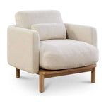 Modern Nubuck Leather Accent Chair Margot