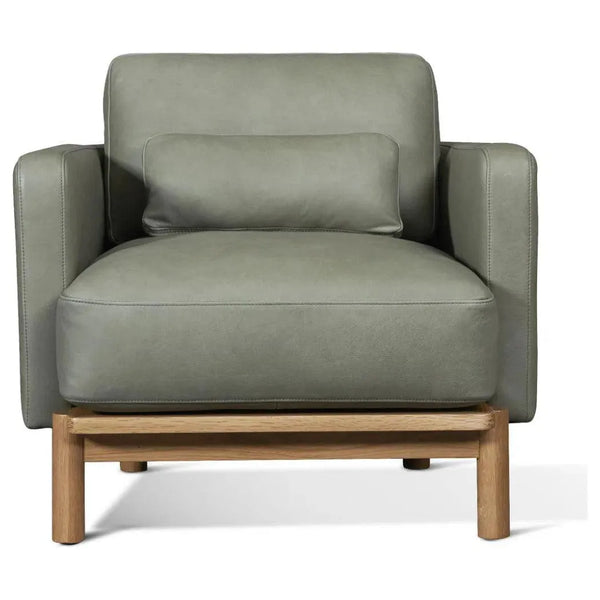 Modern Nubuck Leather Accent Chair Margot