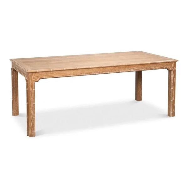 Modern Oak Wood Brighton Dining Table-Dining Tables-Sarreid-LOOMLAN