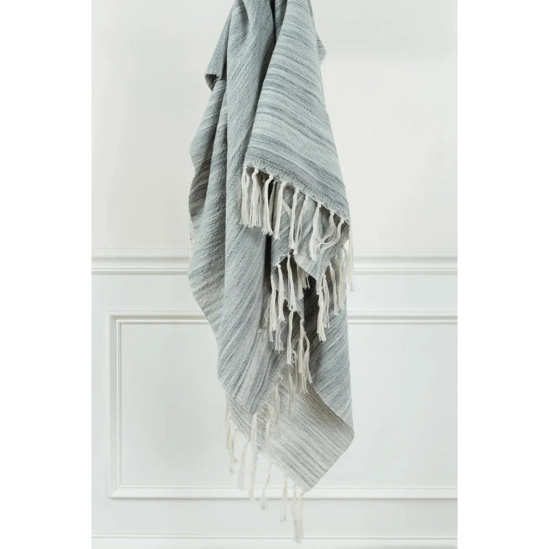 Modern Outdoor Throw Blanket for Patio-Outdoor Blankets-LOOMLAN-Multi- Grays-LOOMLAN