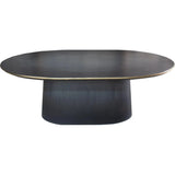 Modern Oval Black Dining Table Michelle Dining Tables LOOMLAN By Peninsula Home