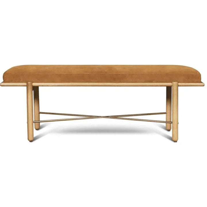 Modern Suede Bedroom Bench Preston - LOOMLAN - One For Victory - Bedroom Benches