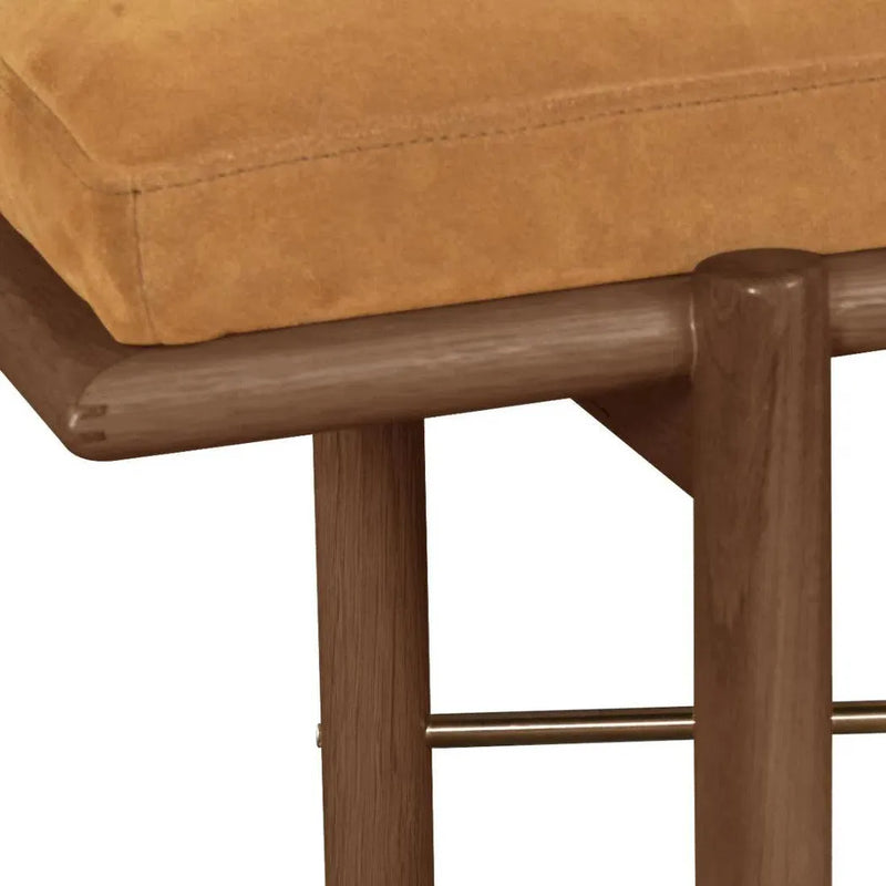 Modern Suede Bedroom Bench Preston