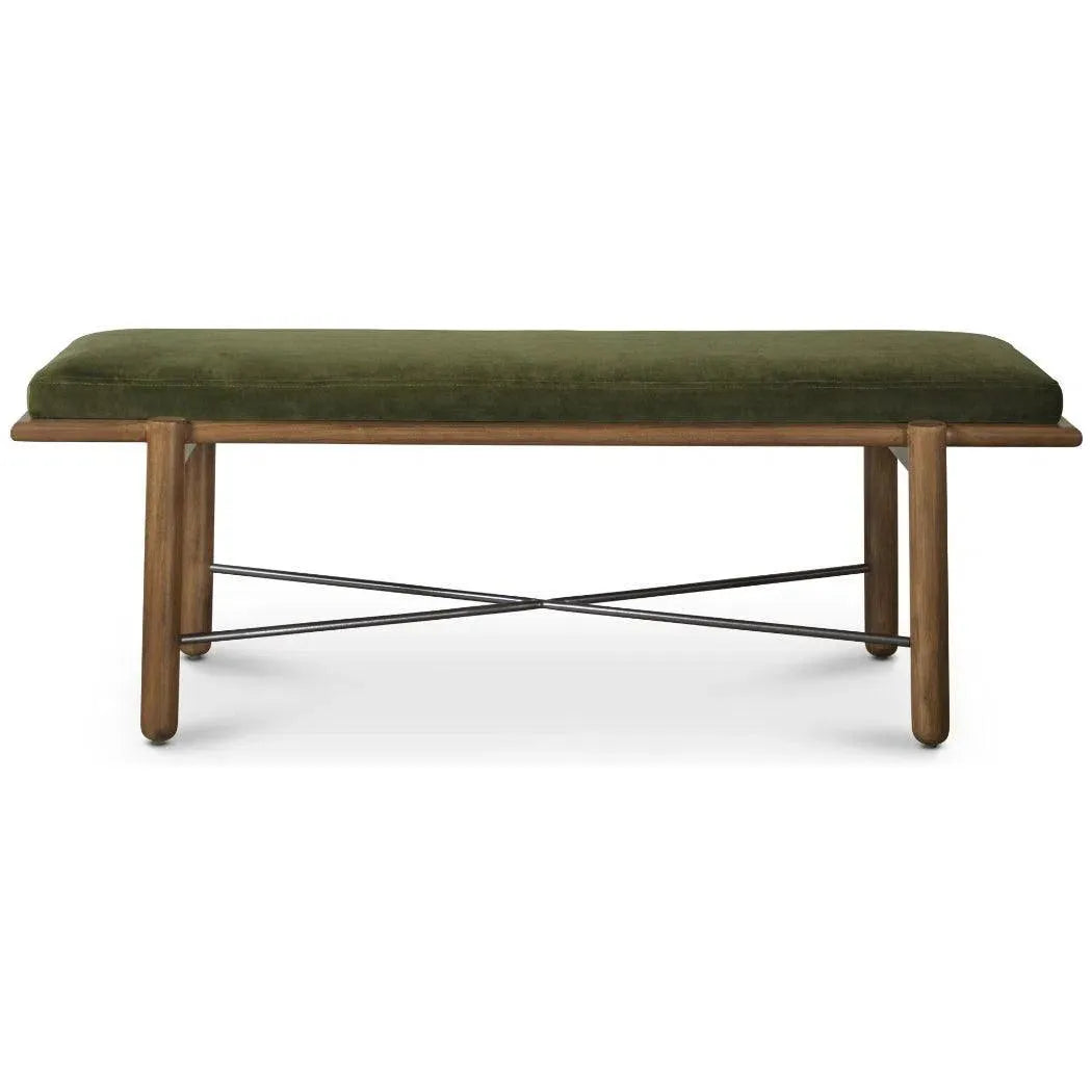 Modern Suede Bedroom Bench Preston