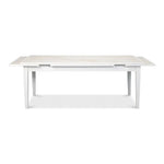 Modern White Extension Dining Table Seats 10 People