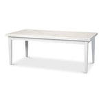 Modern White Extension Dining Table Seats 10 People