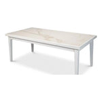 Modern White Extension Dining Table Seats 10 People