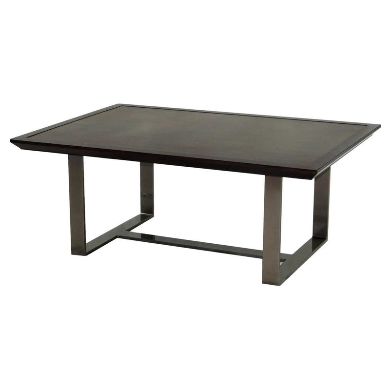 Castelle Moderna Cast Aluminum 42 x 30 Rectangular Coffee Table