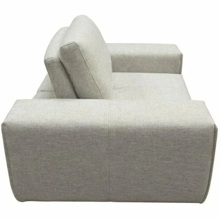 Modular 1-Seater Adjustable Backrest in Light Grey-Modular Components-Diamond Sofa-LOOMLAN