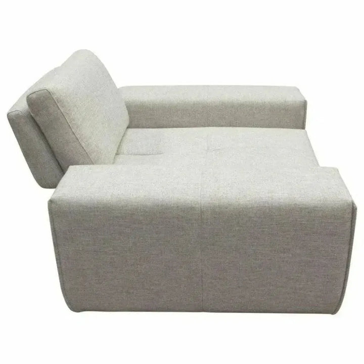 Modular 1-Seater Adjustable Backrest in Light Grey-Modular Components-Diamond Sofa-LOOMLAN