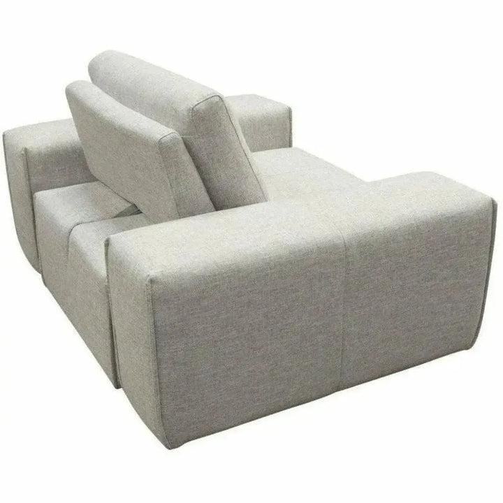 Modular 1-Seater Adjustable Backrest in Light Grey-Modular Components-Diamond Sofa-LOOMLAN