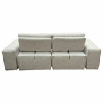 Modular 2-Seater Adjustable Backrests in Light Grey