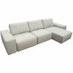 Modular 3-Seater Chaise Sectional Adjustable Backrest