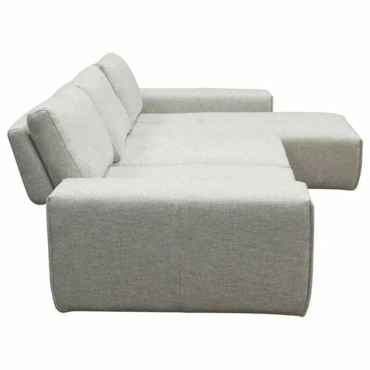 Modular 3-Seater Chaise Sectional Adjustable Backrest-Modular Sofas-Diamond Sofa-LOOMLAN