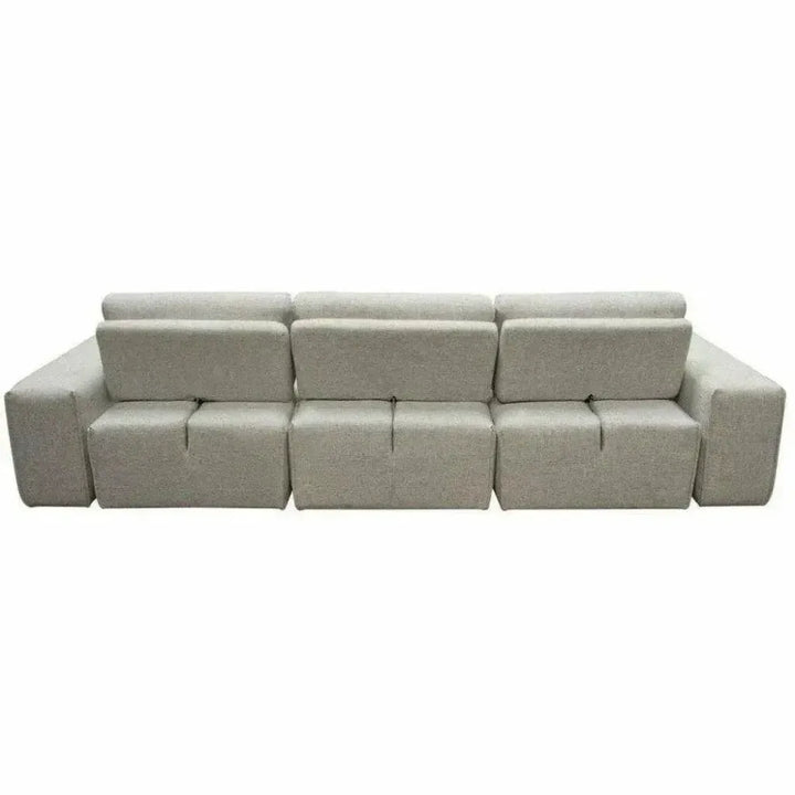 Modular 3-Seater Chaise Sectional Adjustable Backrest-Modular Sofas-Diamond Sofa-LOOMLAN