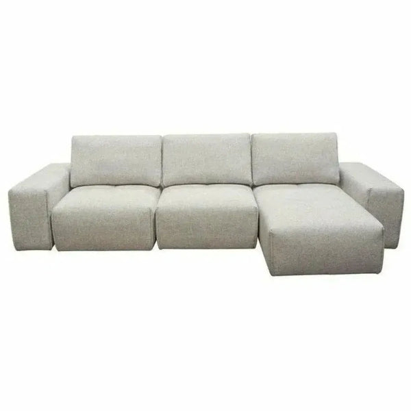 Modular 3-Seater Chaise Sectional Adjustable Backrest-Modular Sofas-Diamond Sofa-LOOMLAN