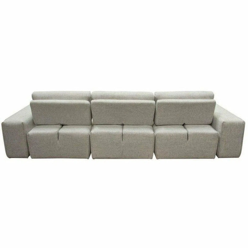 Modular 3-Seater Chaise Sectional with Adjustable Backrest Modular Sofas LOOMLAN By Diamond Sofa