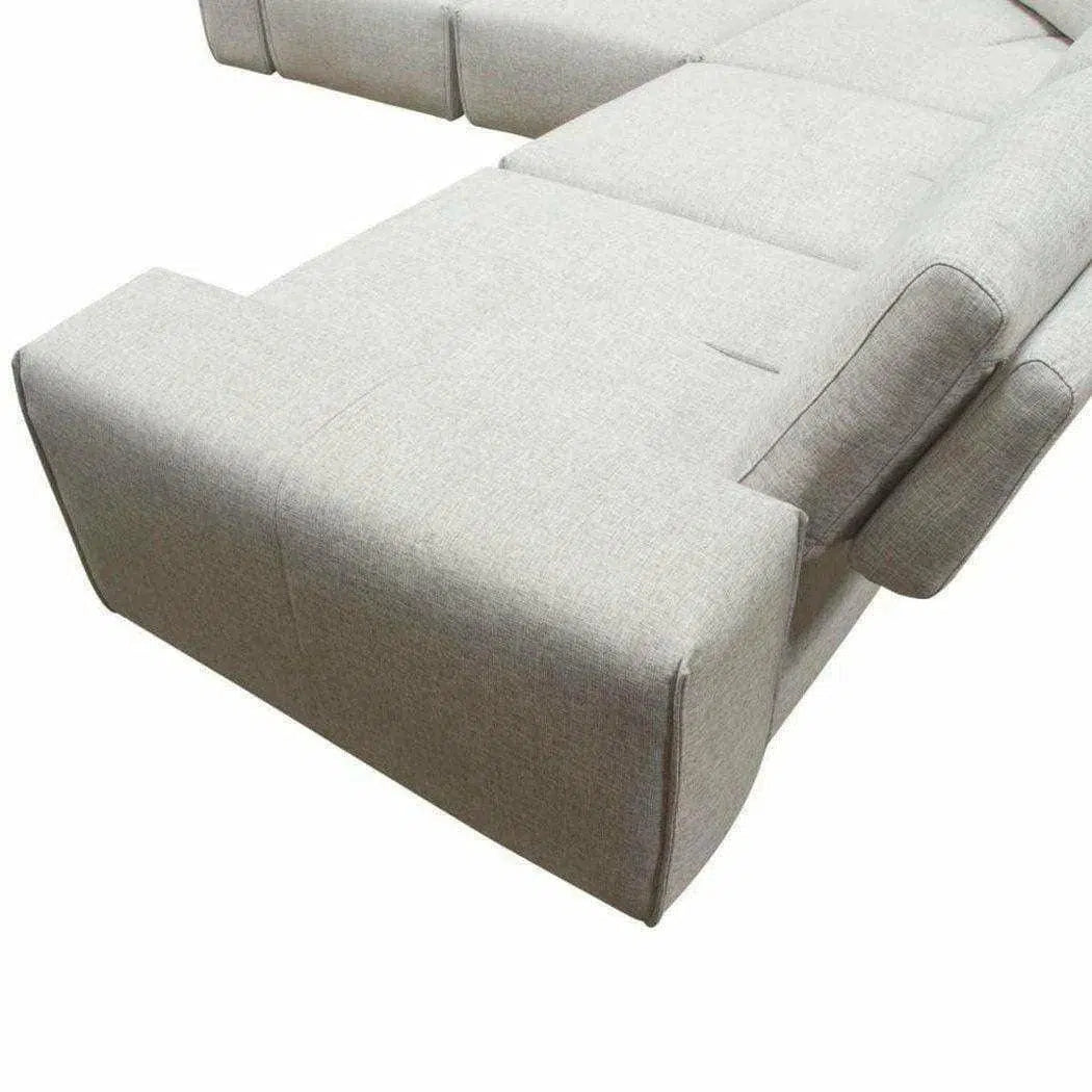 Modular 5-Seater Corner Sectional Adjustable Backrest