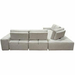 Modular 5-Seater Corner Sectional Adjustable Backrest